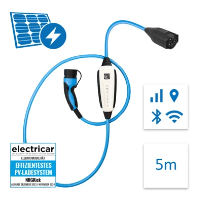 Mobile Ladeeinheit NRGkick PURE WLAN/BT/GSM/PV, 5 m