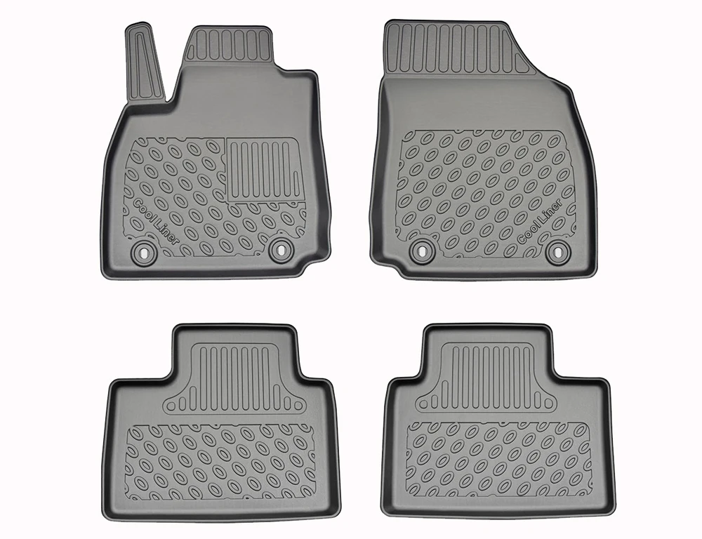 Fußraumschalen Premium, 4-teilig, Schwarz (3)