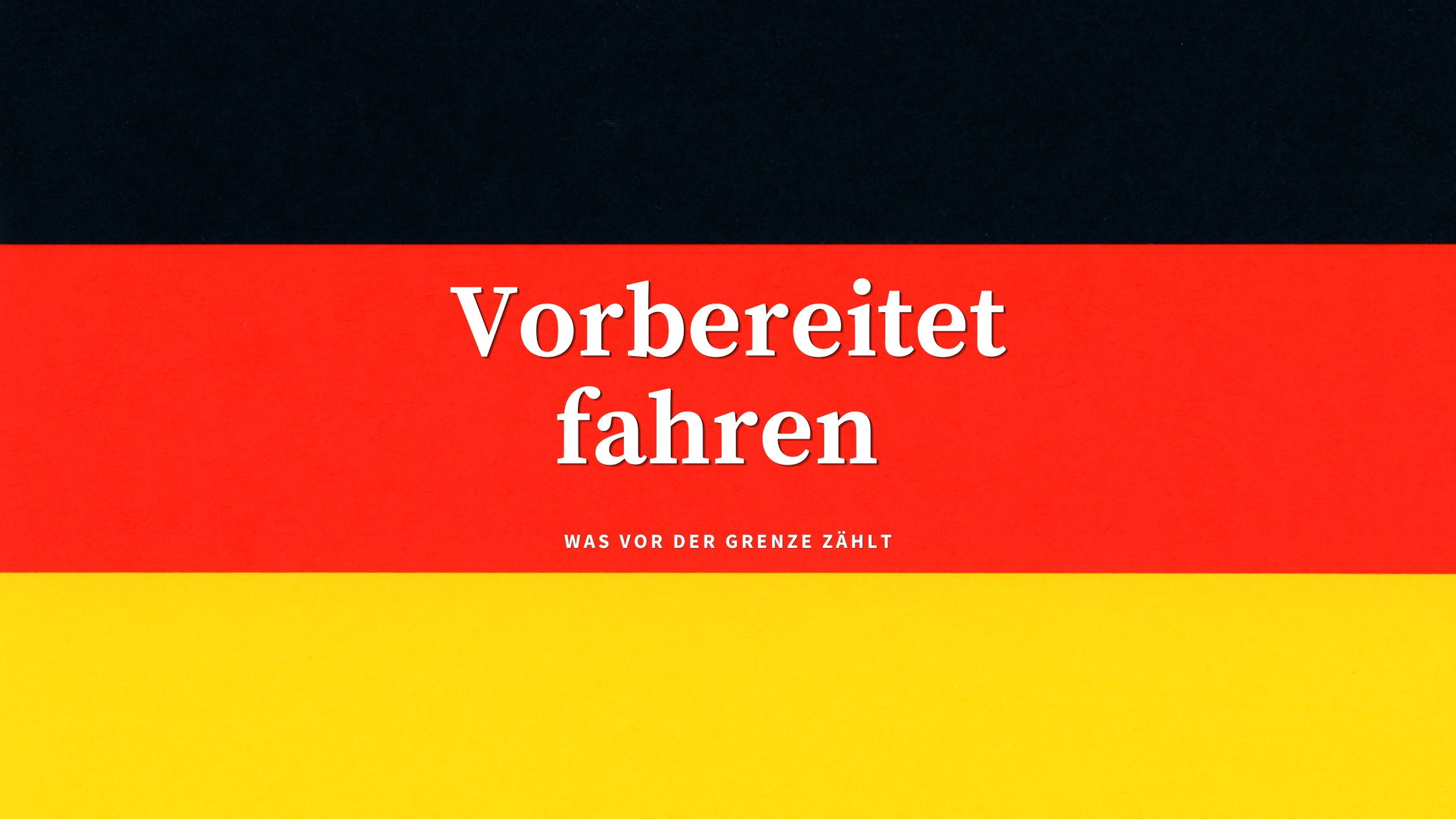 Gut Vorbereitet Nach Deutschland Blog Banner Bild