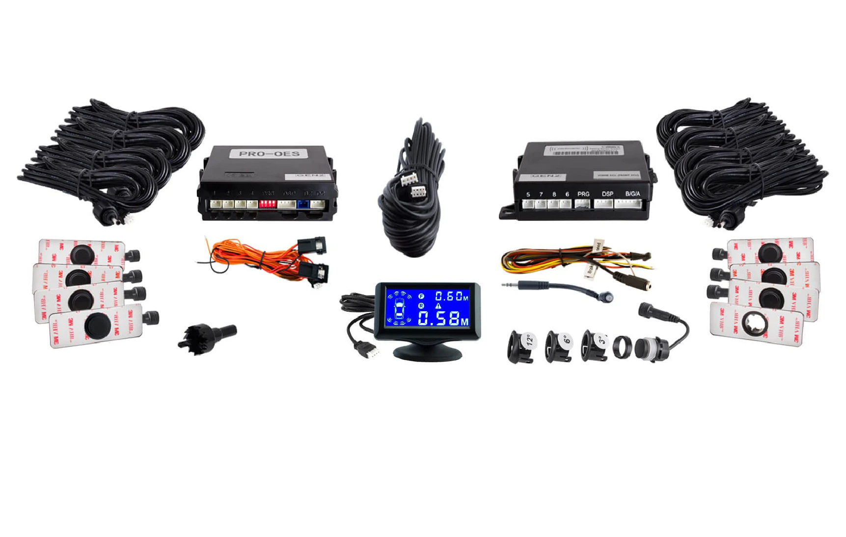 Einparkhilfe vorne/hinten-8 Sensoren