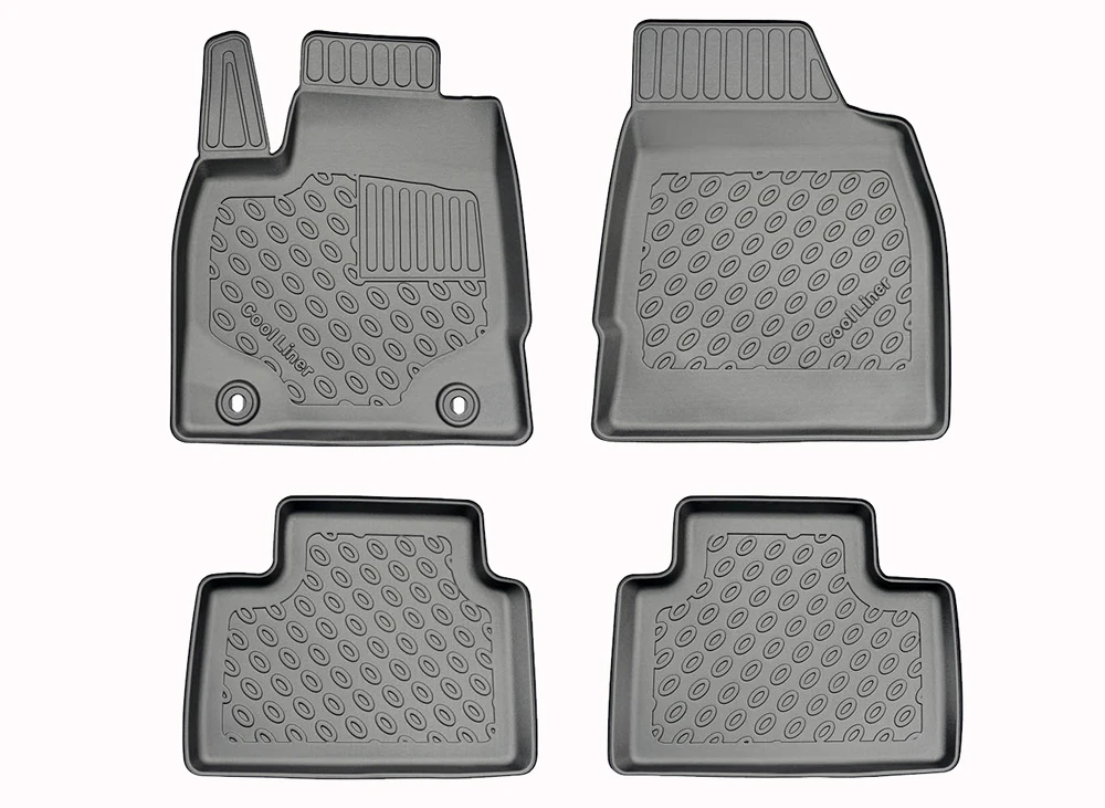 Fußraumschalen Premium, 4-teilig, Schwarz (1)