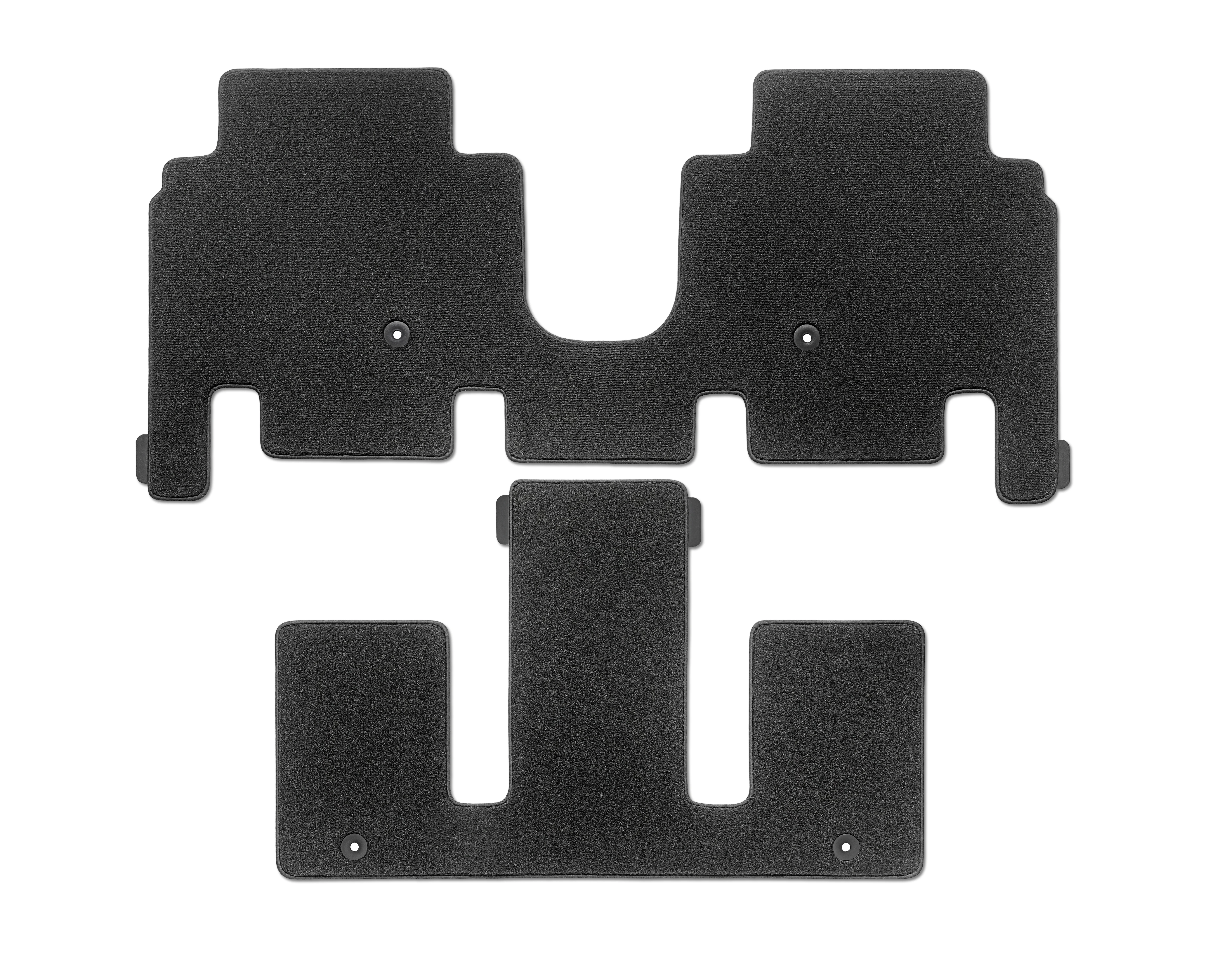 Textilmattensatz, Velours, für 2. & 3. Sitzreihe, für 6-Sitzer mit Relax-Sit