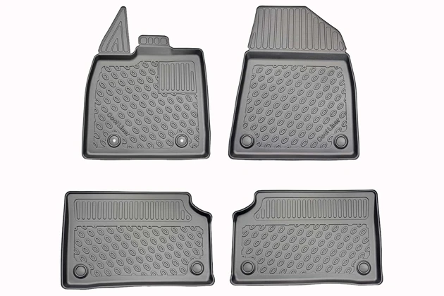 Fußraumschalen Premium, 4-teilig, Schwarz