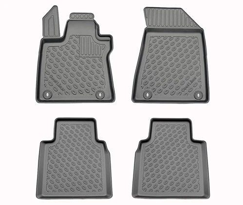 Fußraumschalen Premium, 4-teilig, Schwarz