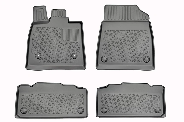 Fußraumschalen Premium, 4-teilig, Schwarz