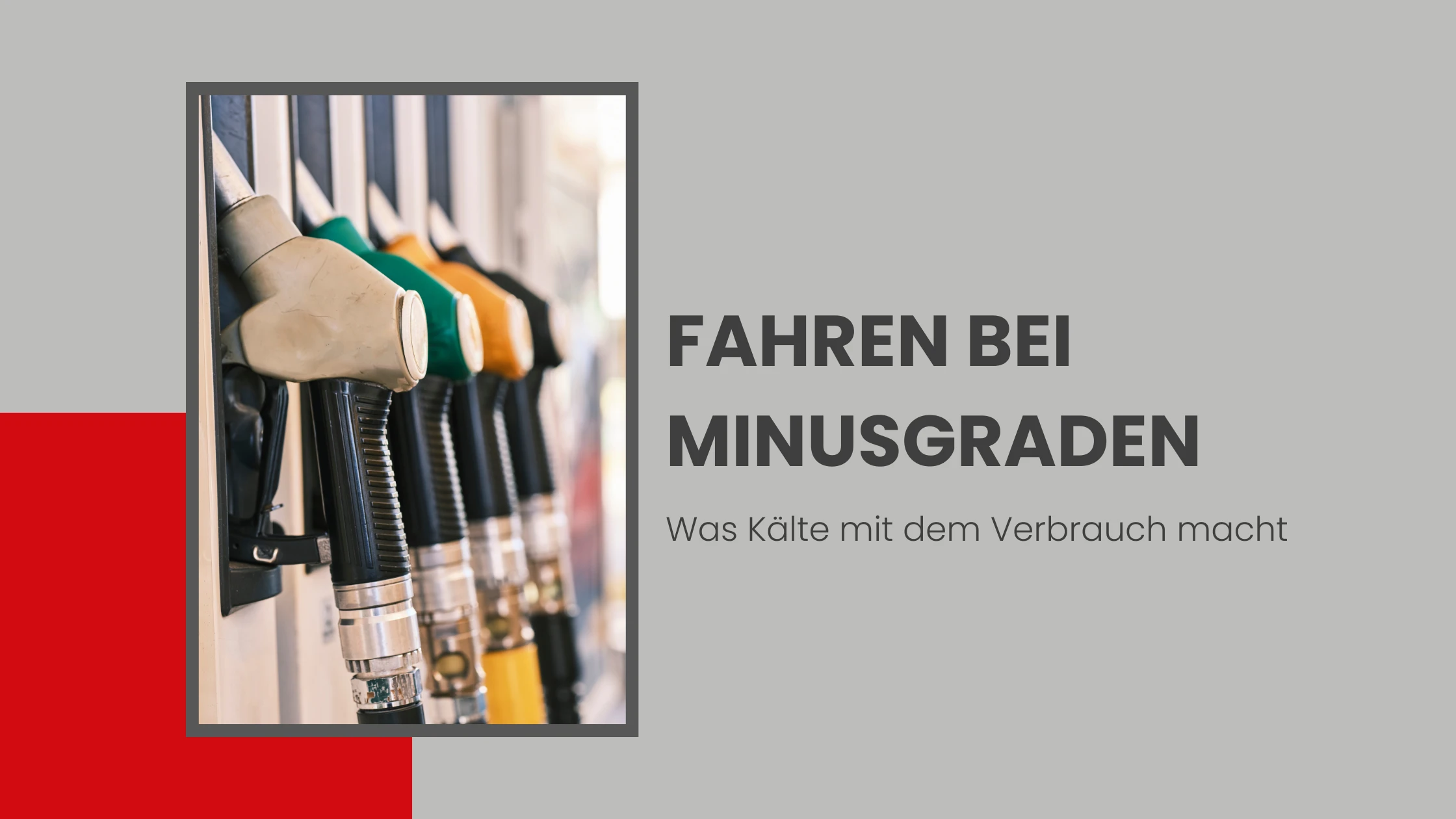 Kalte Luft & Kraftstoffverbrauch Blog Banner Bild