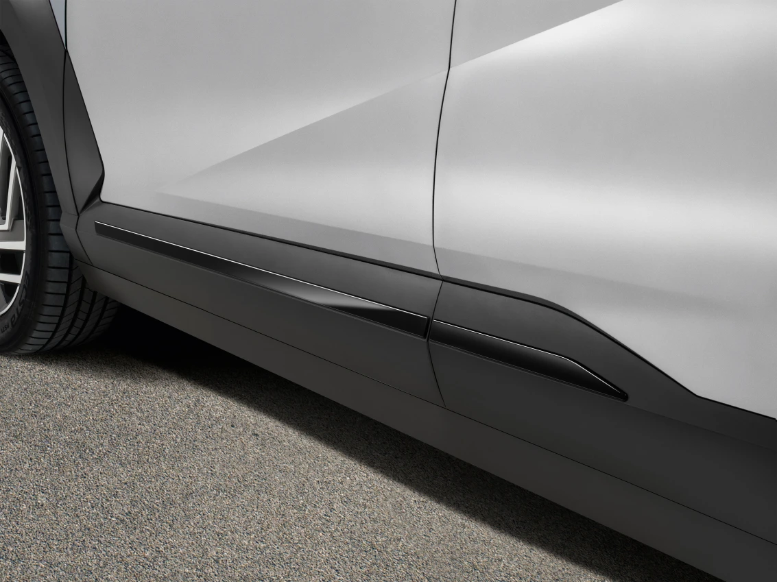 Seitenschutzleisten-Satz, Piano Black