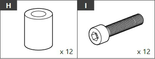 Montageset für Laderaumschublade auf einer Laderaumwanne