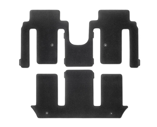 Textilmattensatz, Velours, für 2. & 3. Sitzreihe, für 6-Sitzer mit Drehbaren