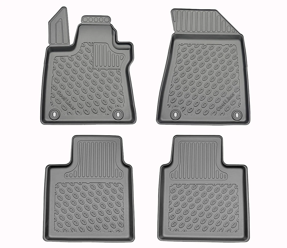 Fußraumschalen Premium, 4-teilig, Schwarz (4)