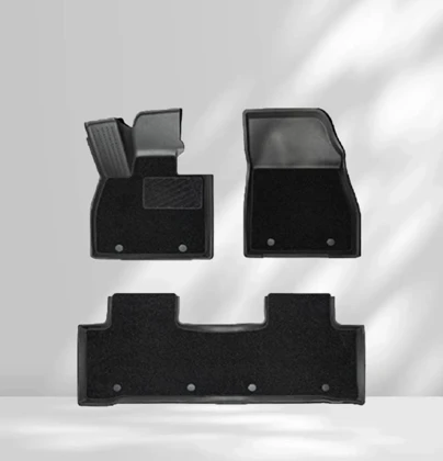 Fußmattensatz, Doppellagig, 3-teilig