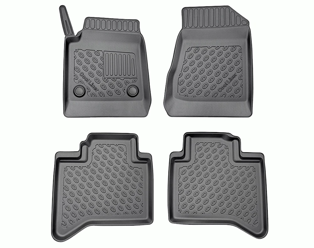 Fußraumschalen Premium, 4-teilig, Schwarz (8)