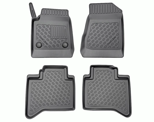 Fußraumschalen Premium, 4-teilig, Schwarz