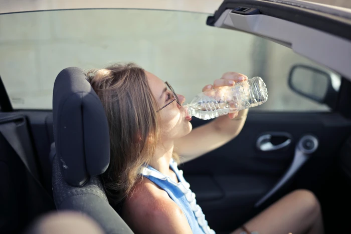 Wasser Trinken Auto
