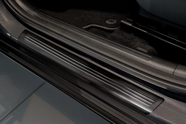 Einstiegsleisten, Edelstahl gebürstet, Anthrazit